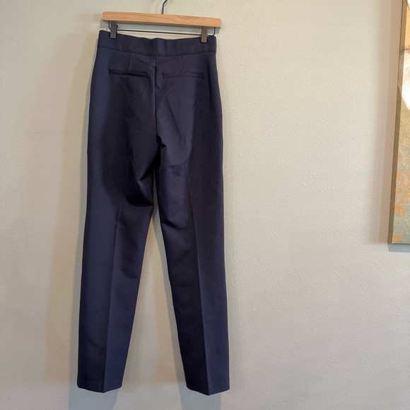 Spanx PBP Navy Slim Straight Pants M Tall High Waist NWT - Picture 2 of 8